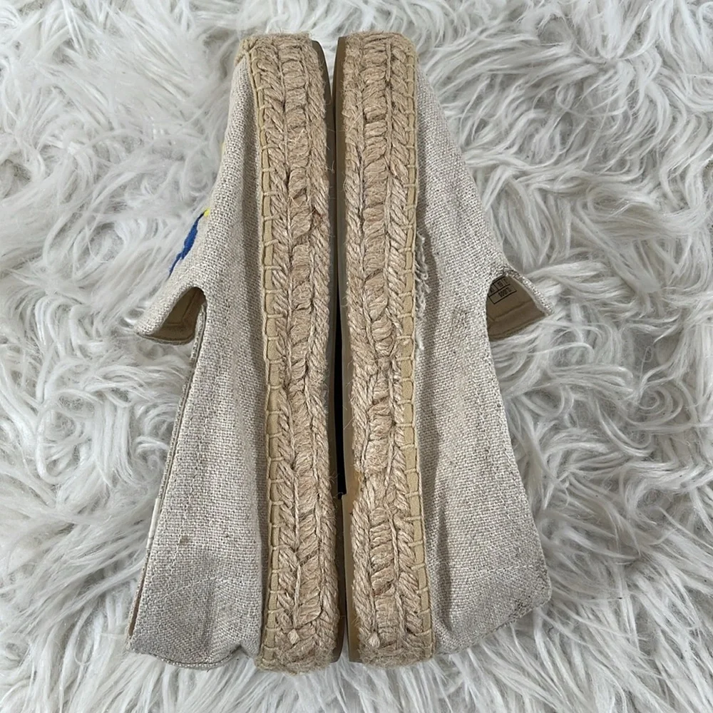 Soludos Limoncello Smoking Slipper Slip On Espadrille Size 5